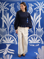 ROWAN Smock Peplum Top