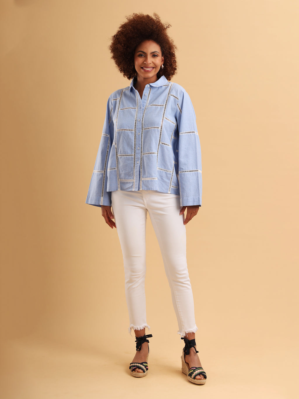 Celeste Ladder Lace Shirt