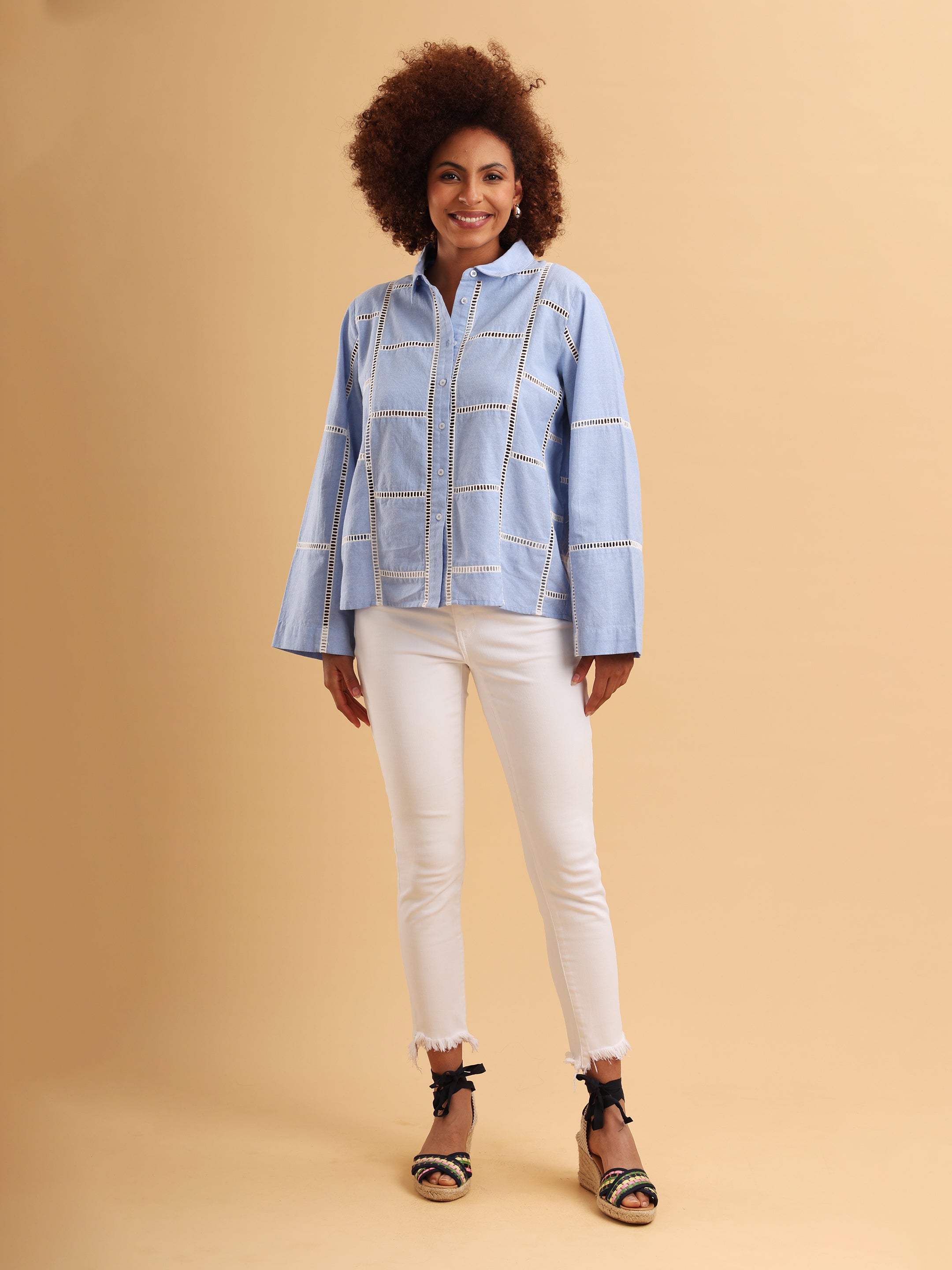 Celeste Ladder Lace Shirt
