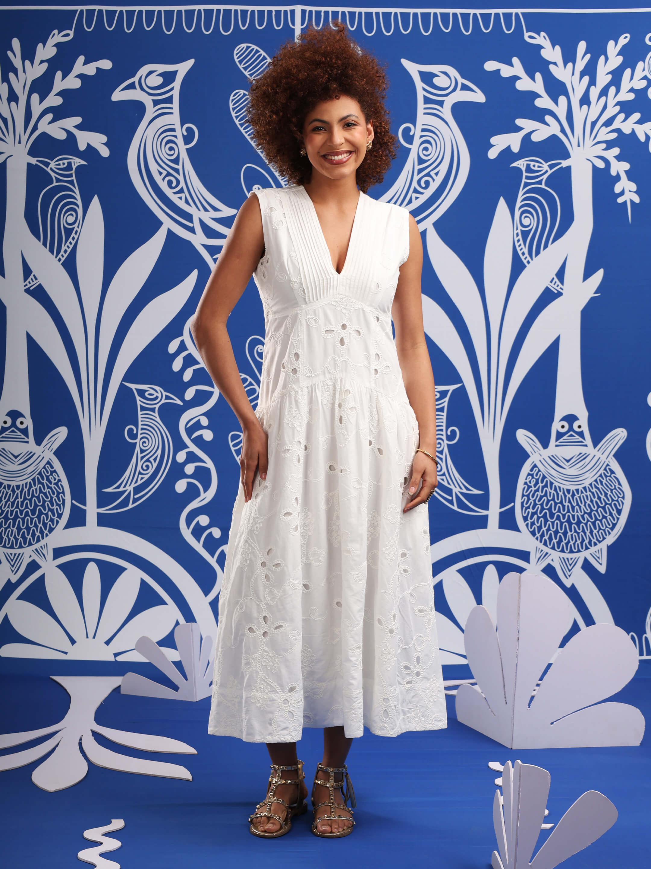 AVA DRESS White