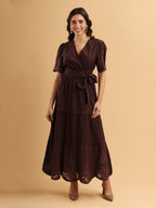 Olivia Ember Wrap Dress
