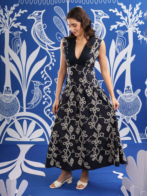 AVA DRESS NAVY