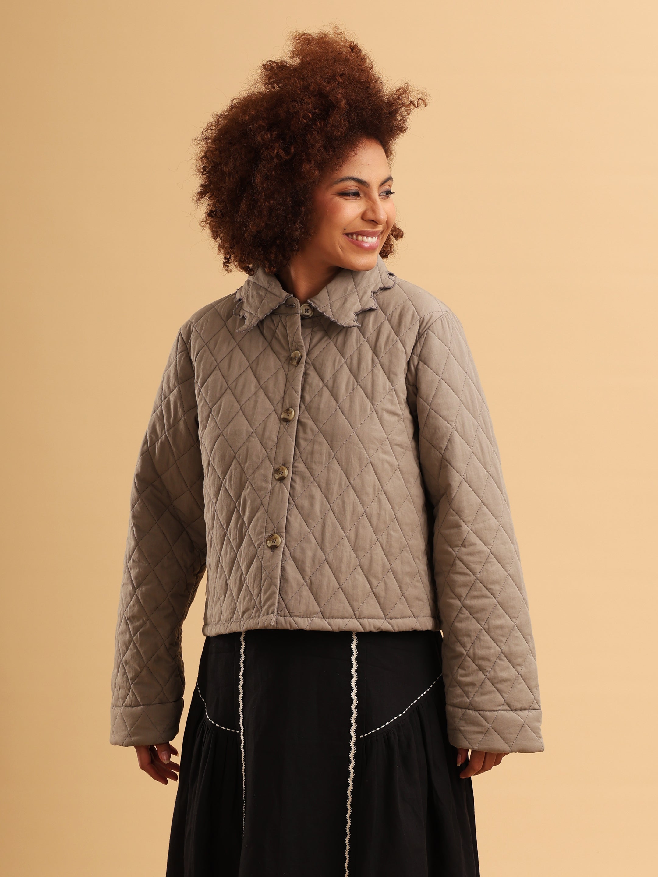 Kylie Quilted Cropped Jacket
