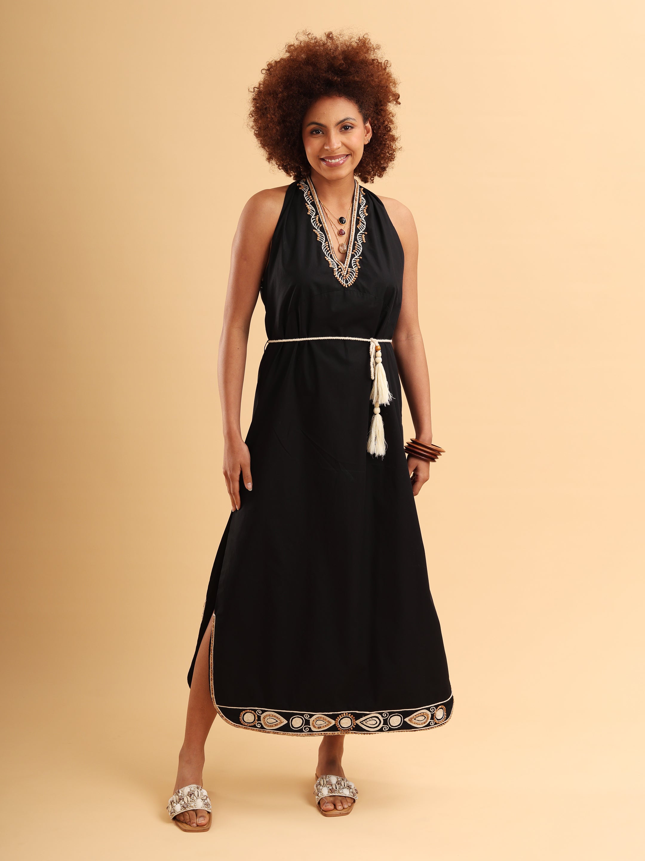 MIDNIGHT Nomad Halter Dress