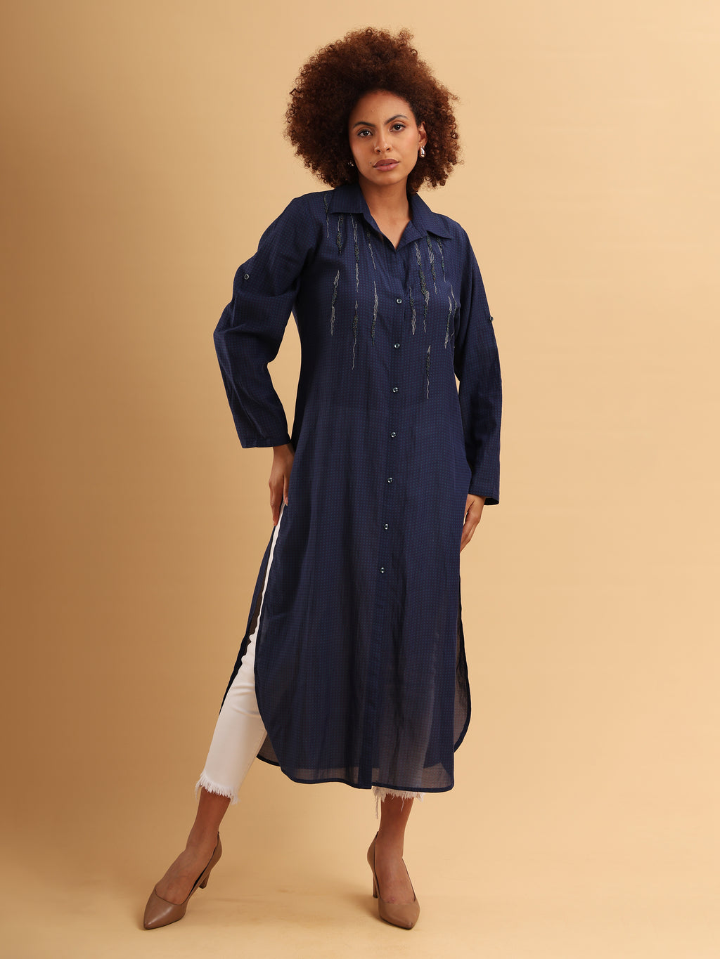 Midnight Muse Shirt Dress