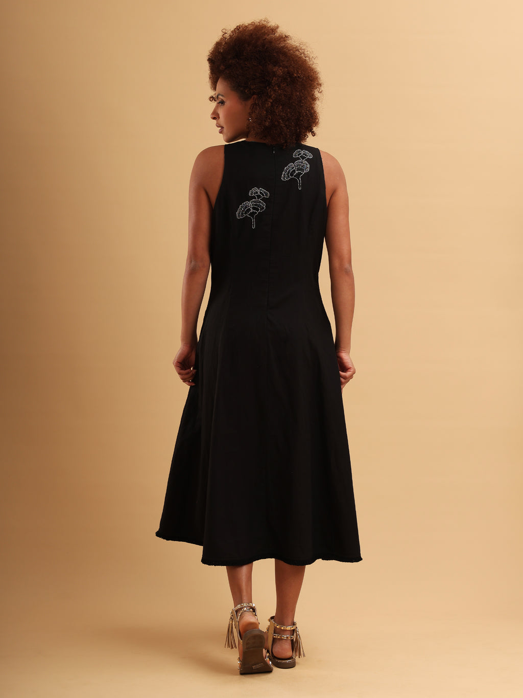 Black Tulip Embellished Dress
