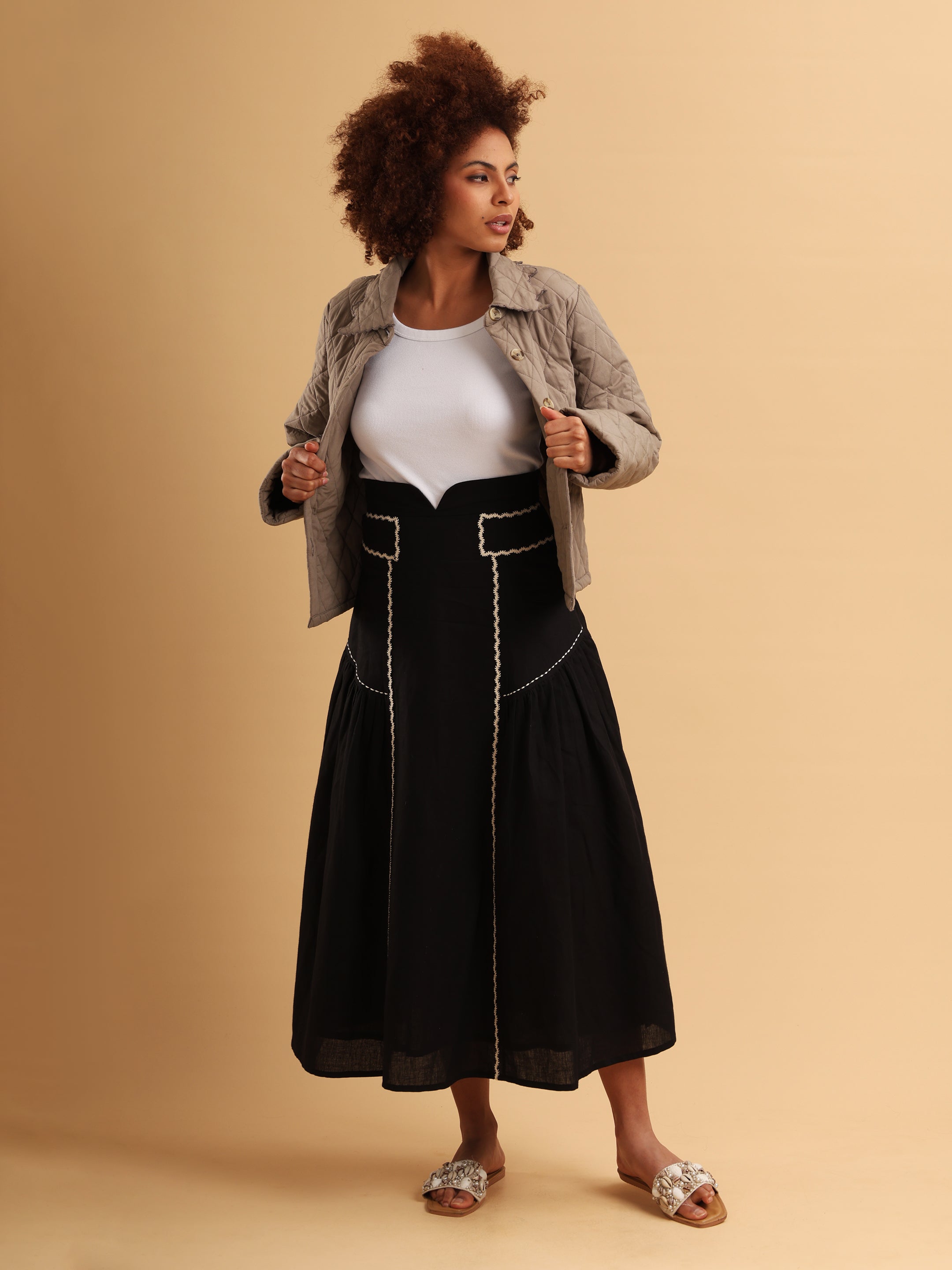 Kylie Quilted Cropped Jacket