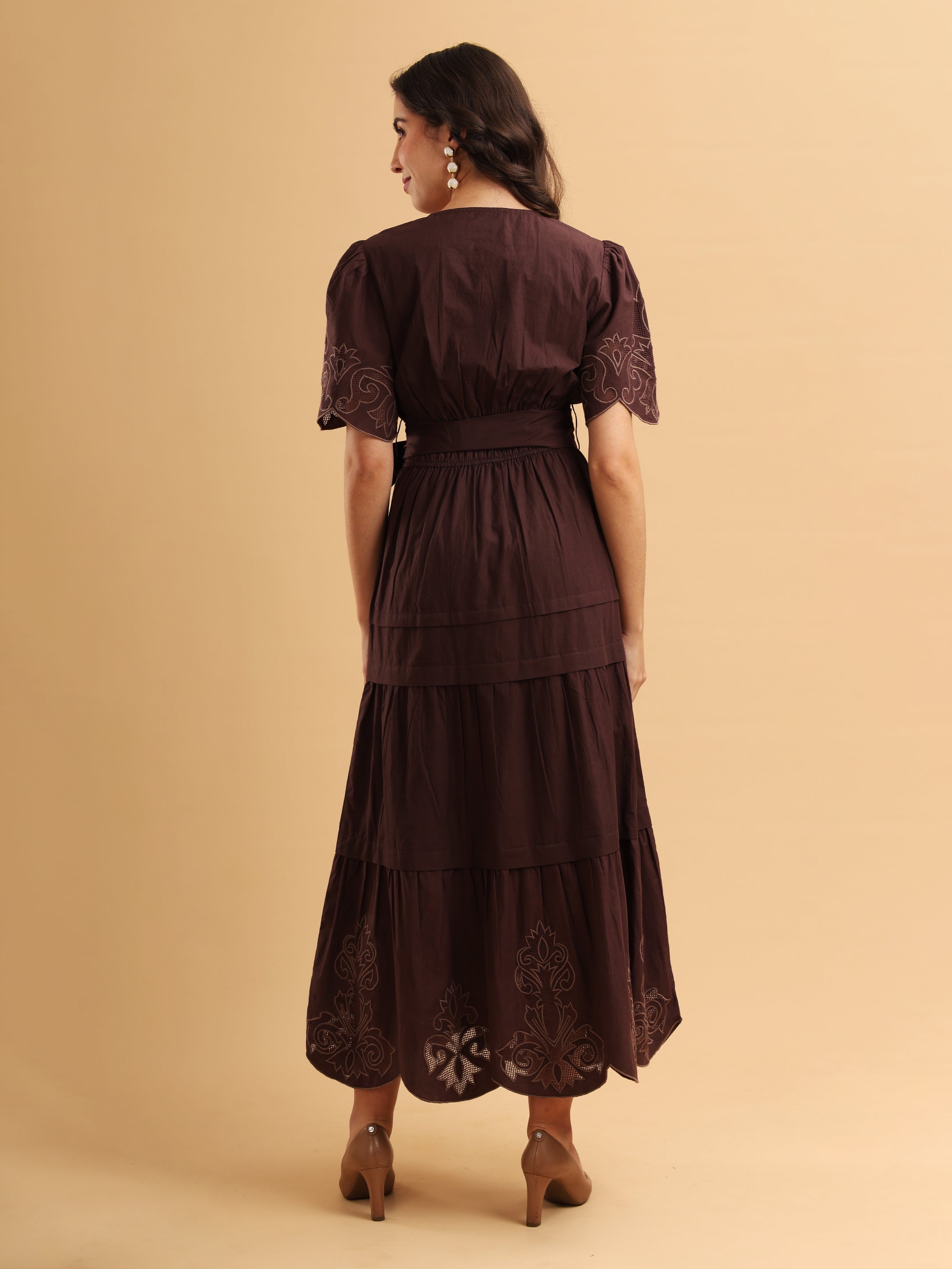Olivia Ember Wrap Dress