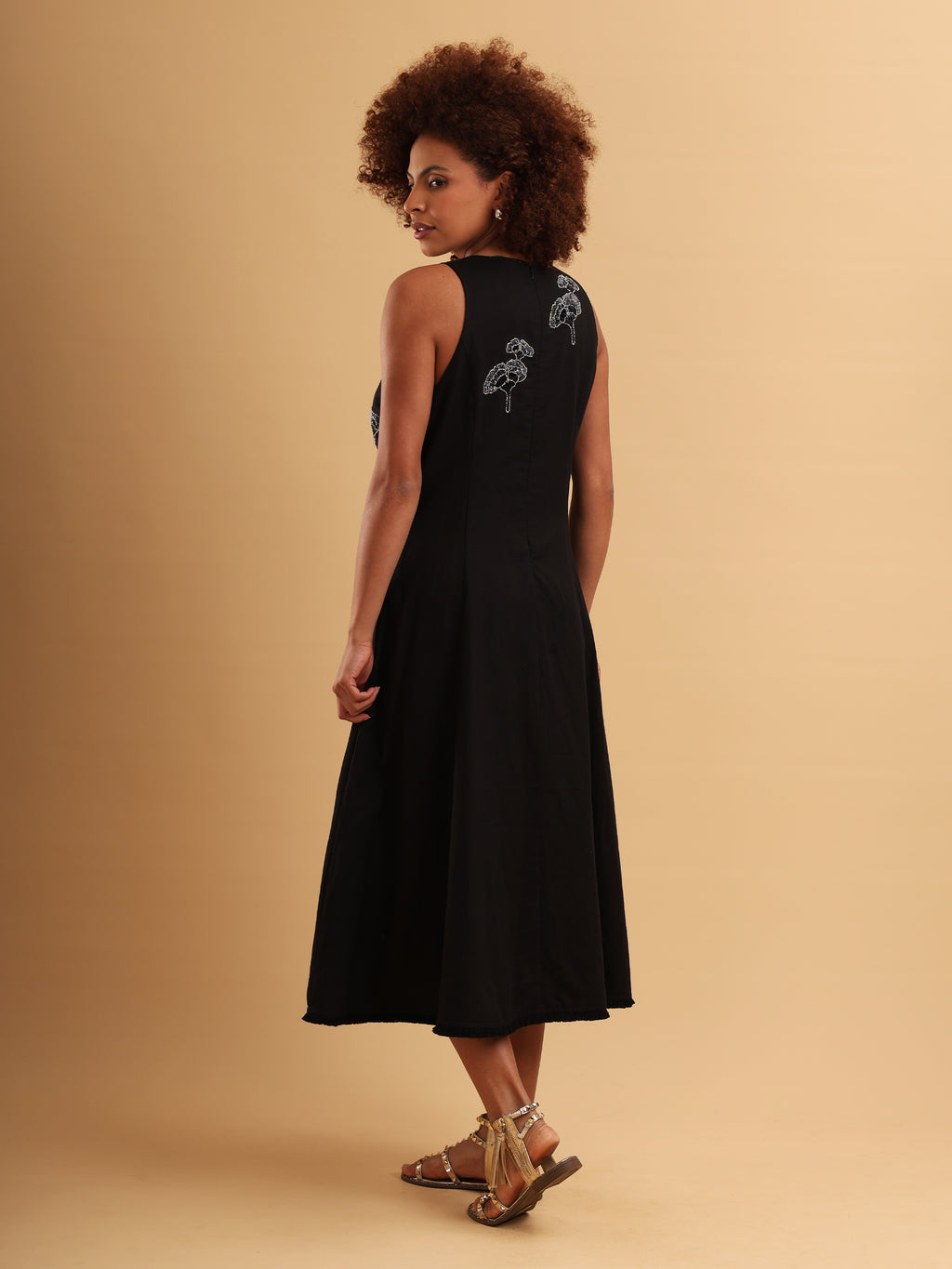 Black Tulip Embellished Dress