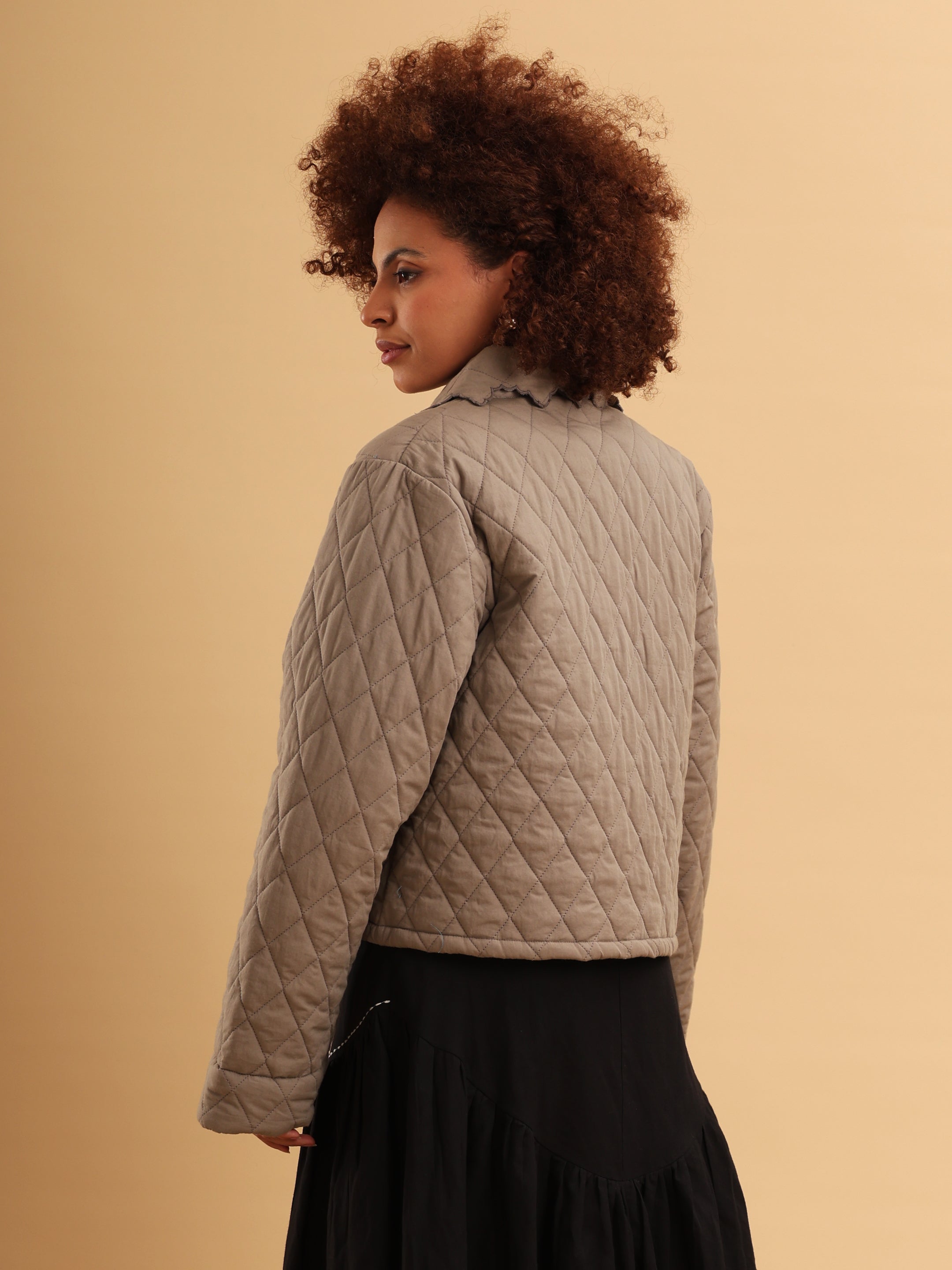 Kylie Quilted Cropped Jacket