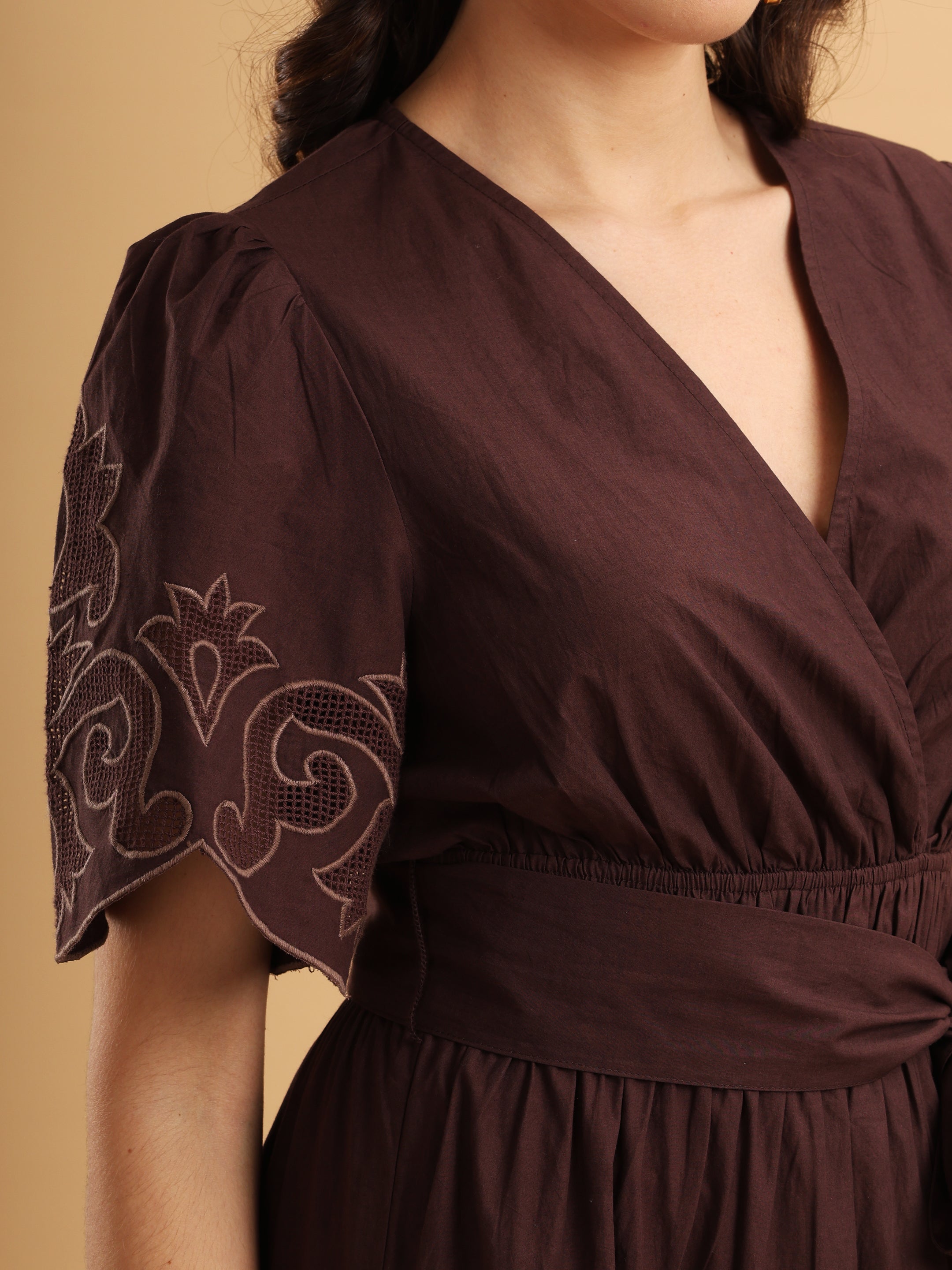 Olivia Ember Wrap Dress