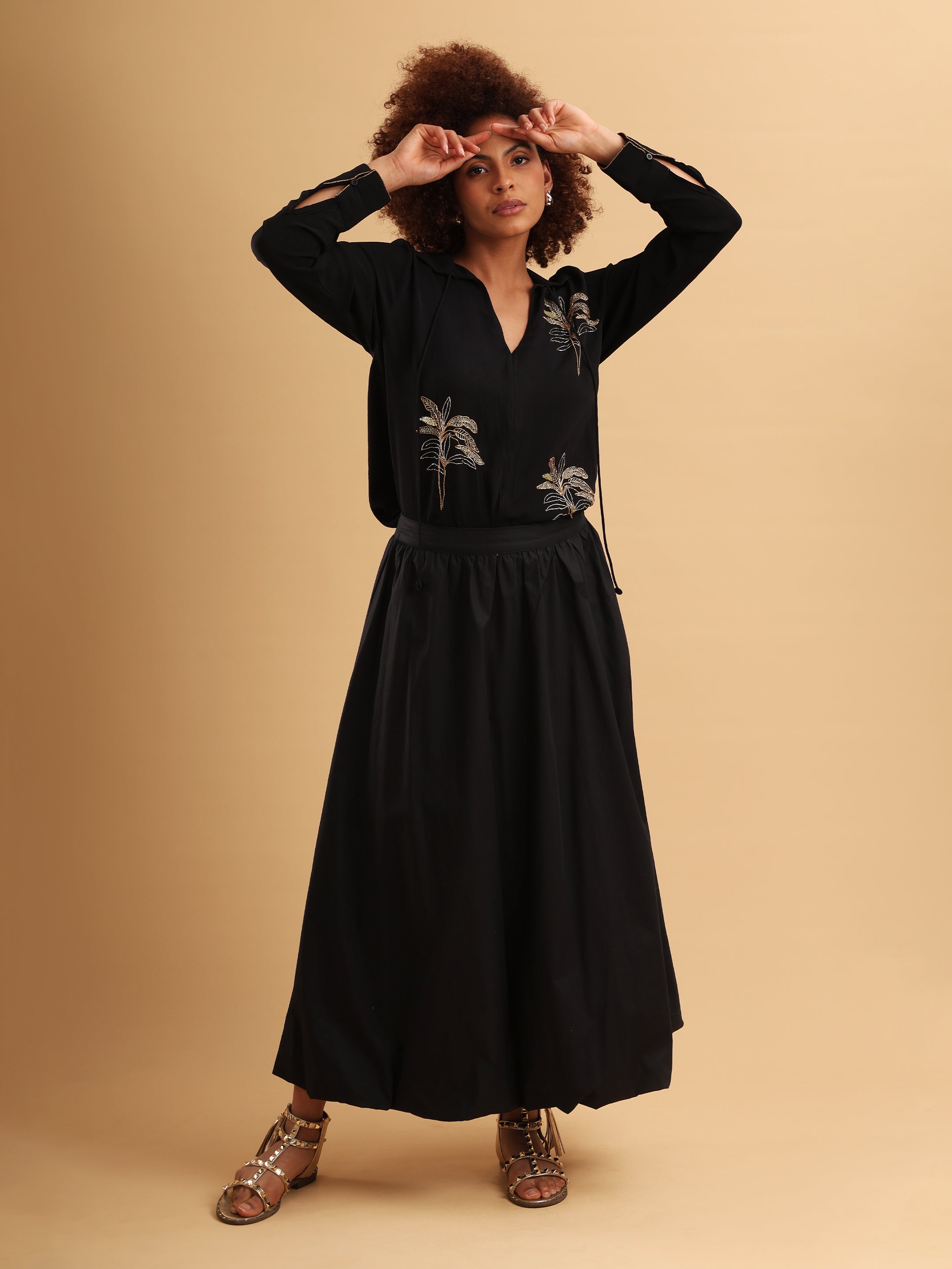 Ebony Balloon Skirt