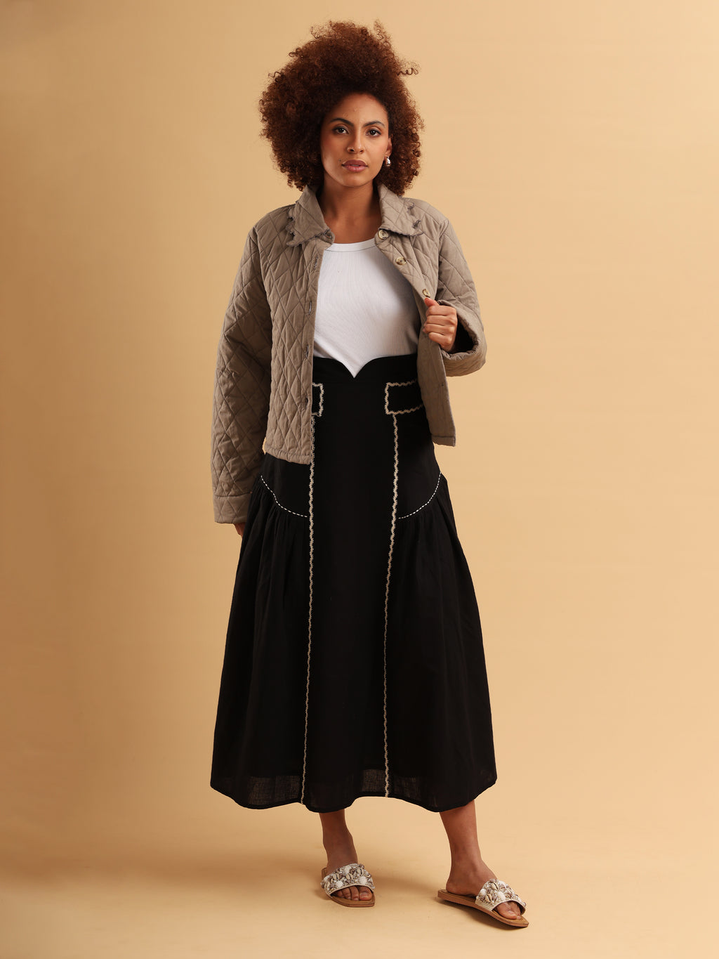 Kylie Quilted Cropped Jacket