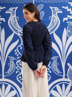 ROWAN Smock Peplum Top