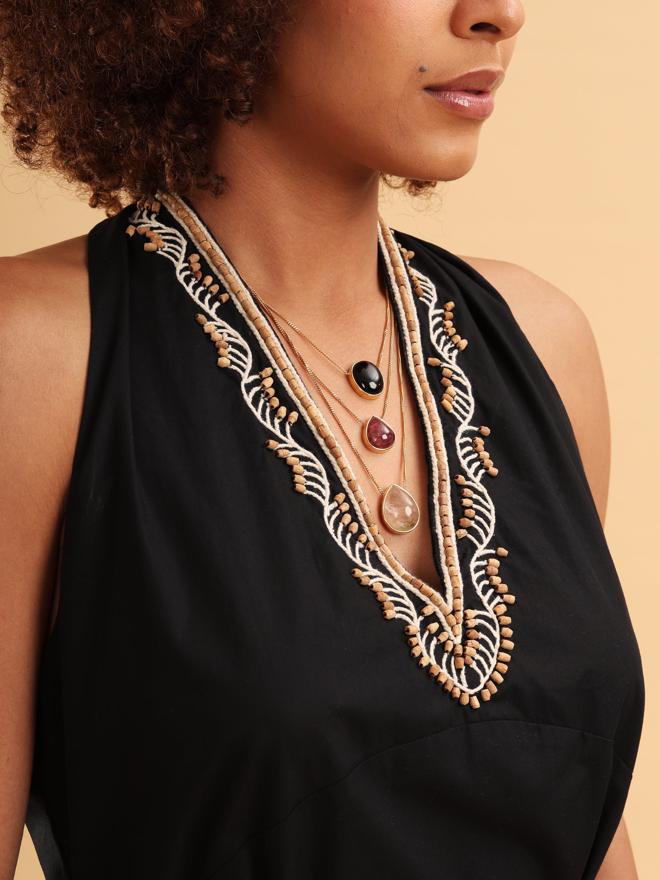 MIDNIGHT Nomad Halter Dress
