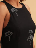 Black Tulip Embellished Dress