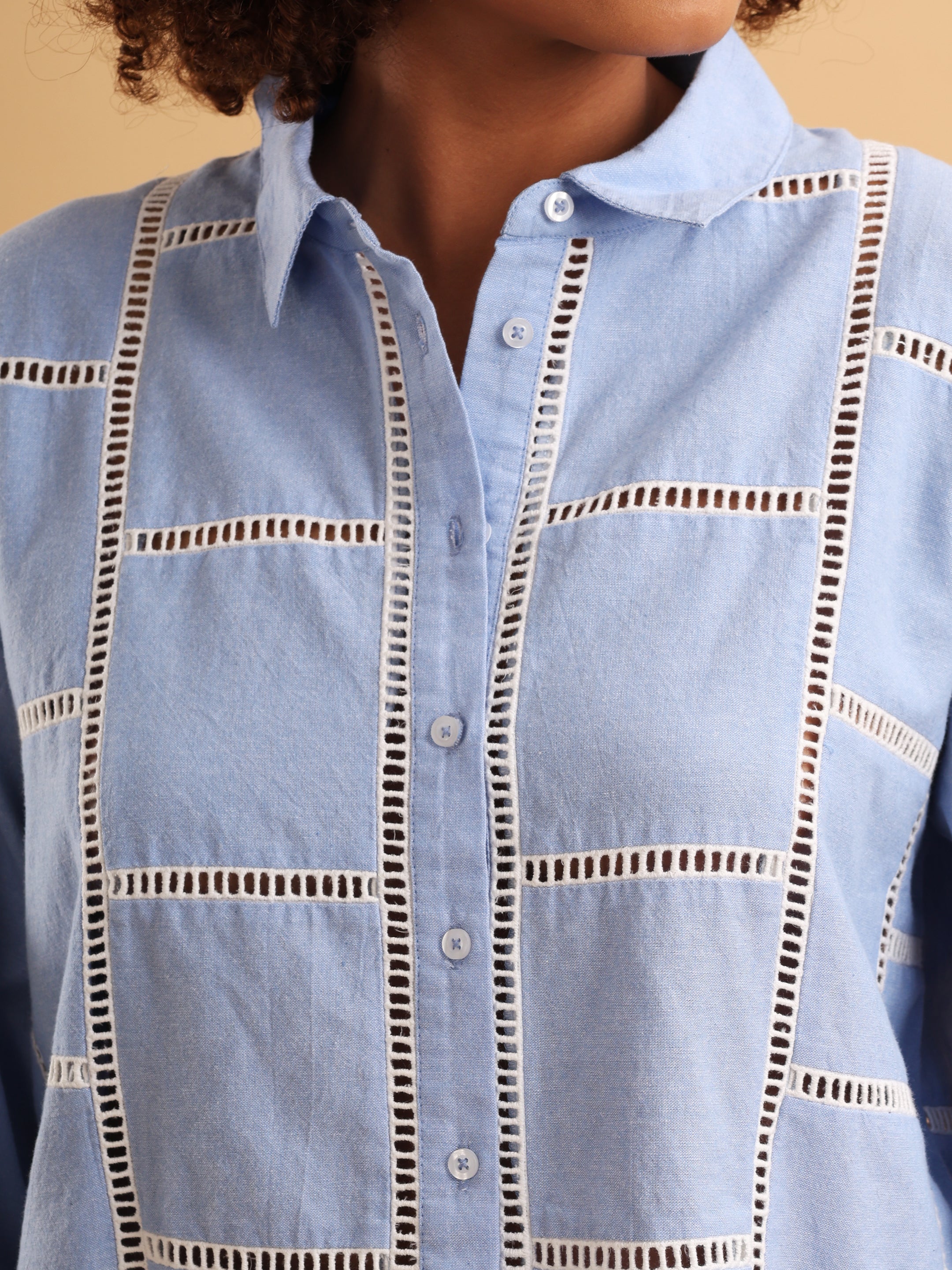 Celeste Ladder Lace Shirt