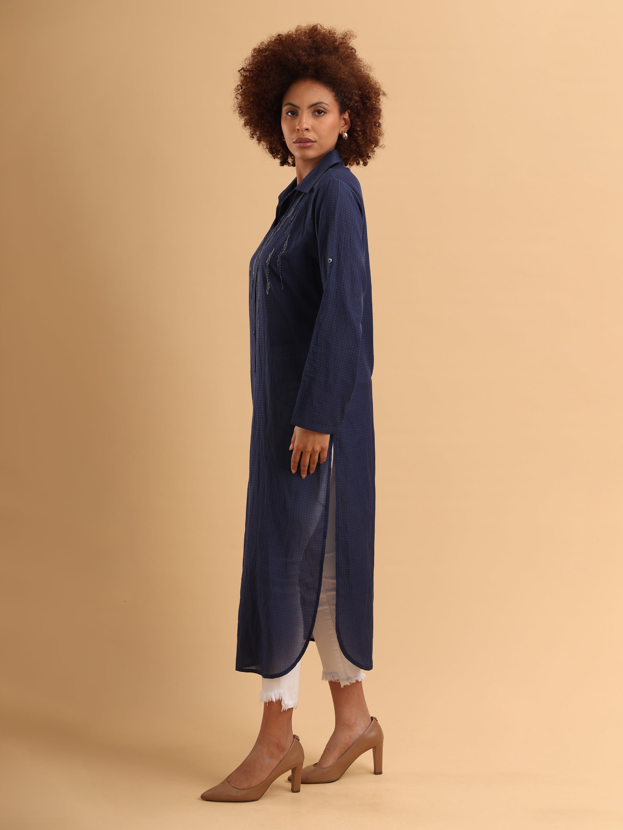 Midnight Muse Shirt Dress