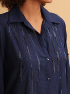 Midnight Muse Shirt Dress
