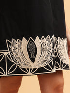 Lotus Trim Shift Dress