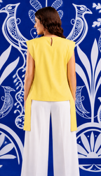 Golden Owl Linen High-Low Top