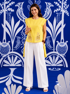 Golden Owl Linen High-Low Top
