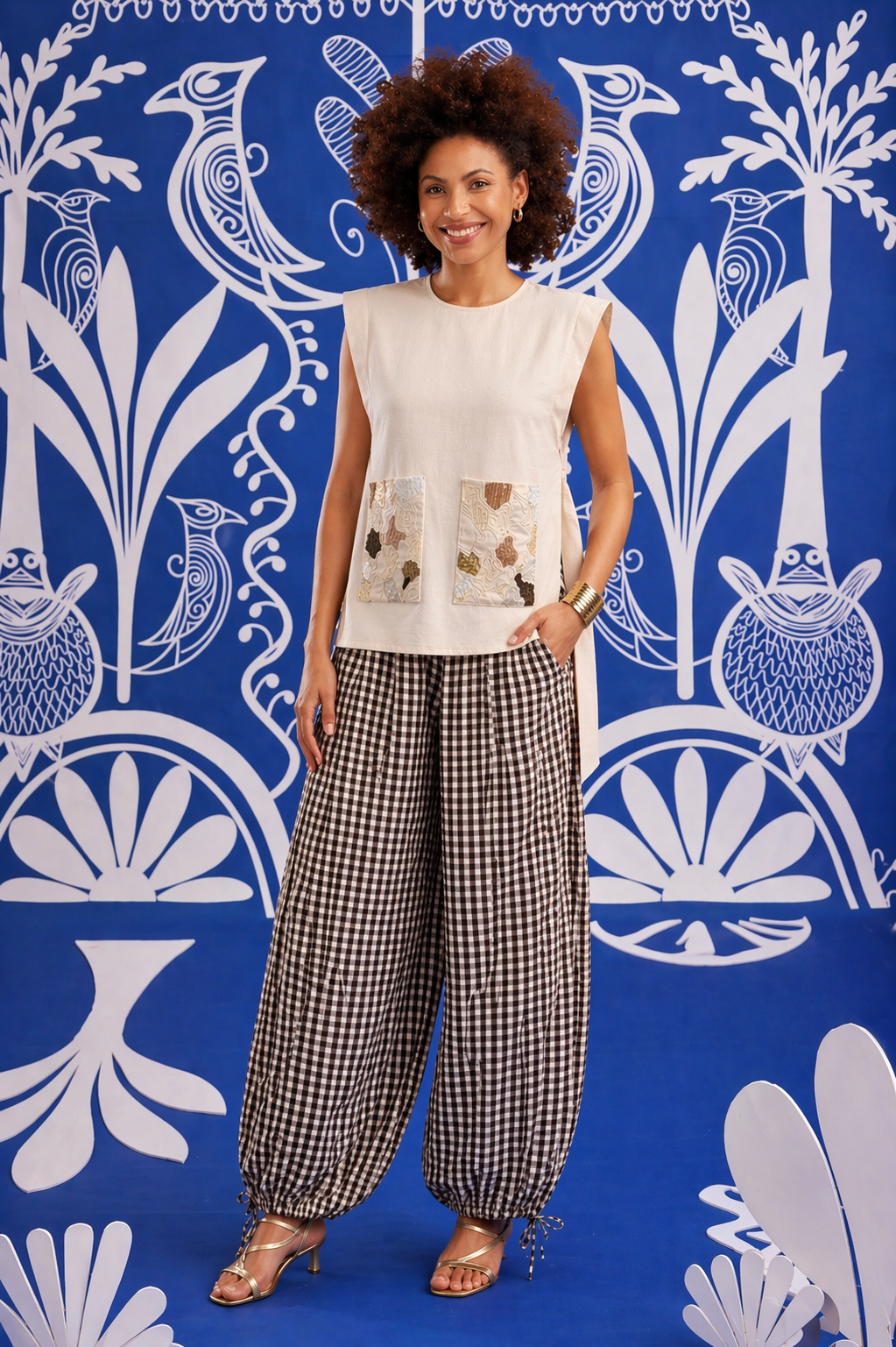 Ivory Patchwork Ease Co-ord Set