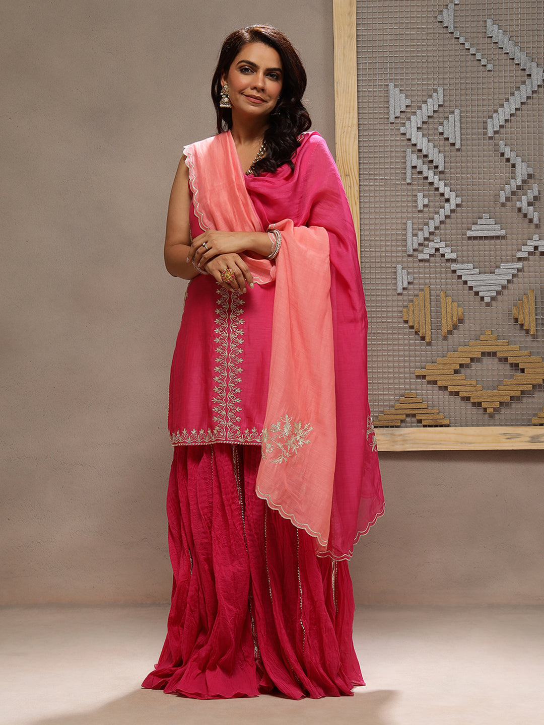 Fiori Pink Kurta Set