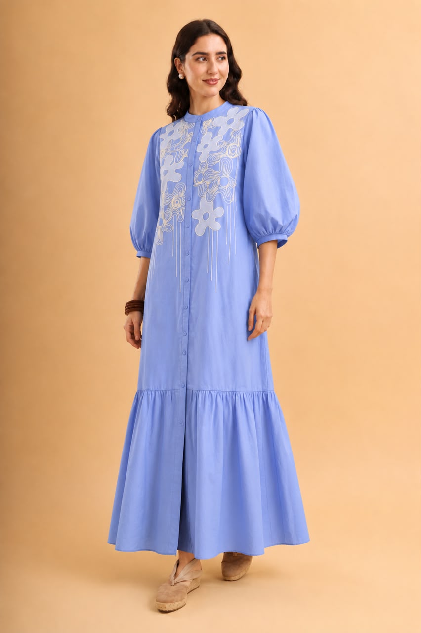 Skyline Bloom Maxi Dress