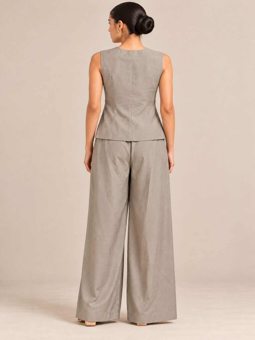 Taupe Embellished Co-Ord Set