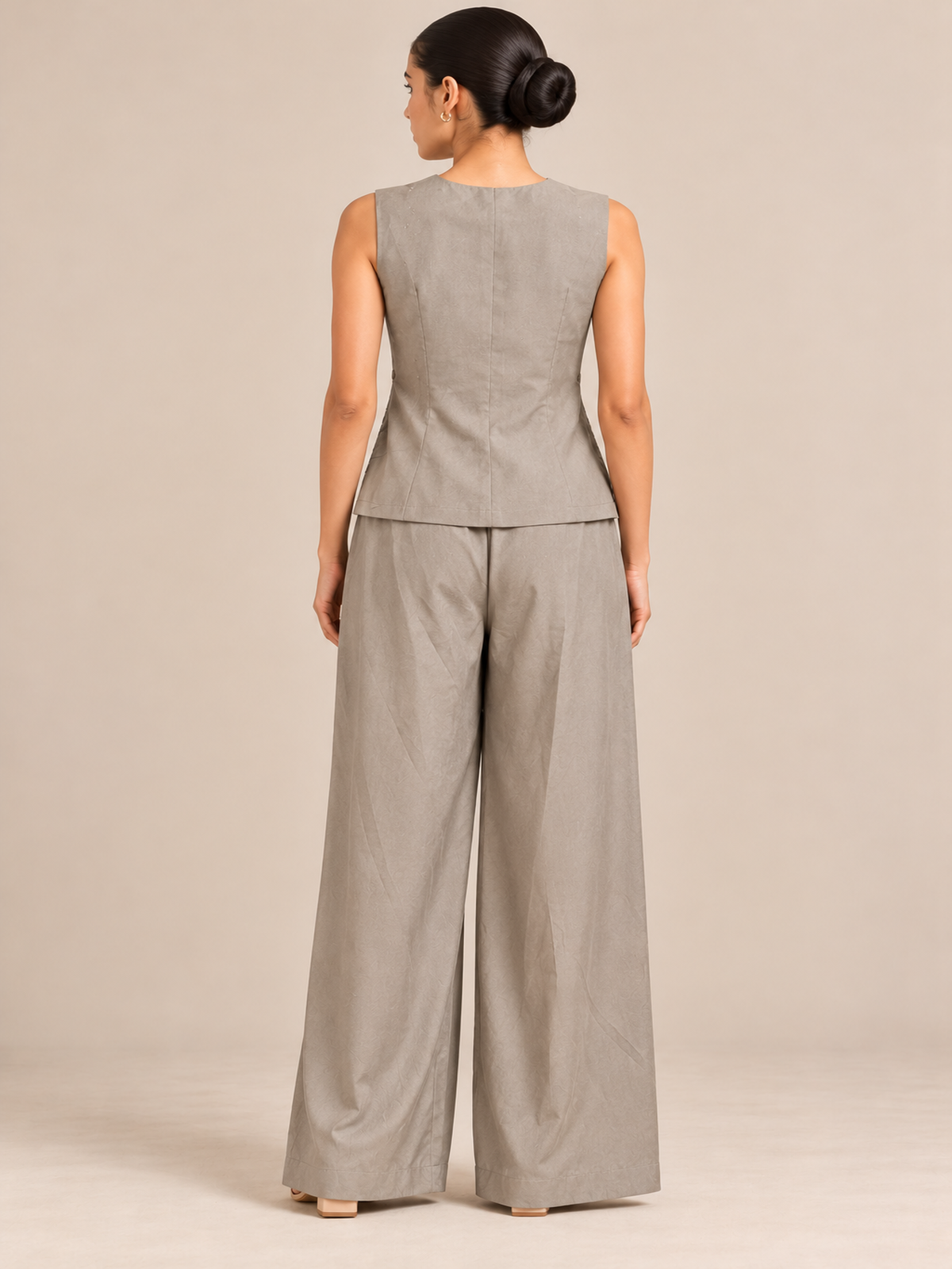 Taupe Embellished Co-Ord Set